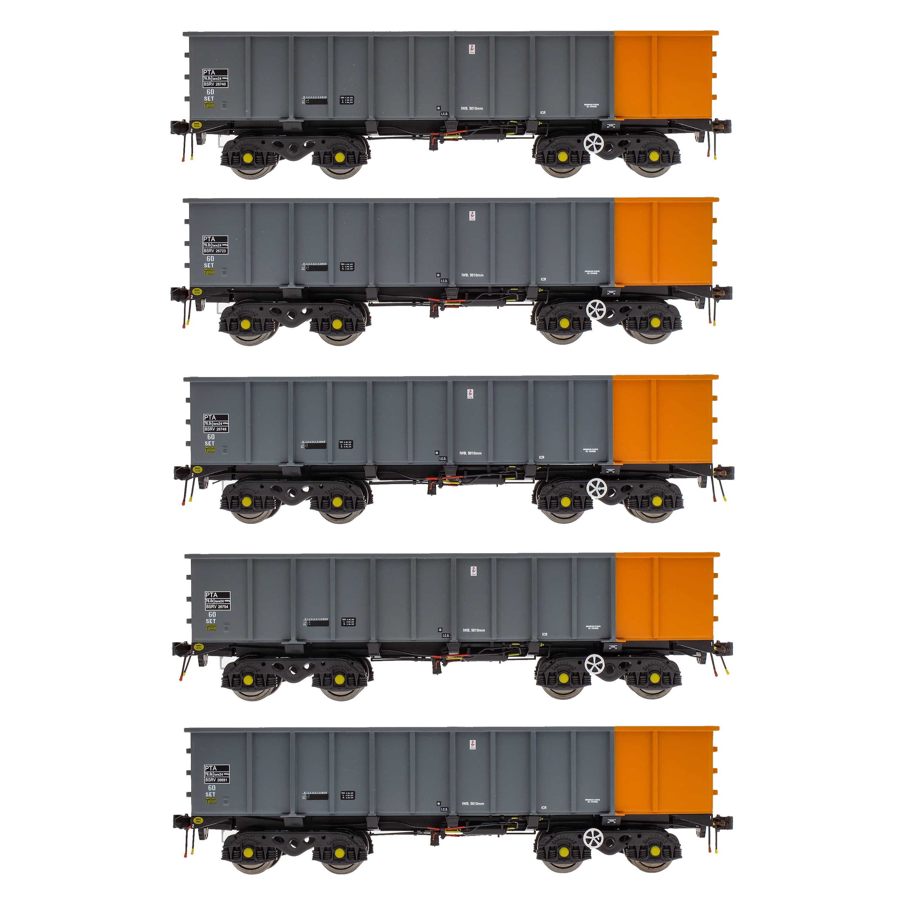 PTA/JUA Bogie Kippler Pack - British Steel Grey & Orange (Innen)