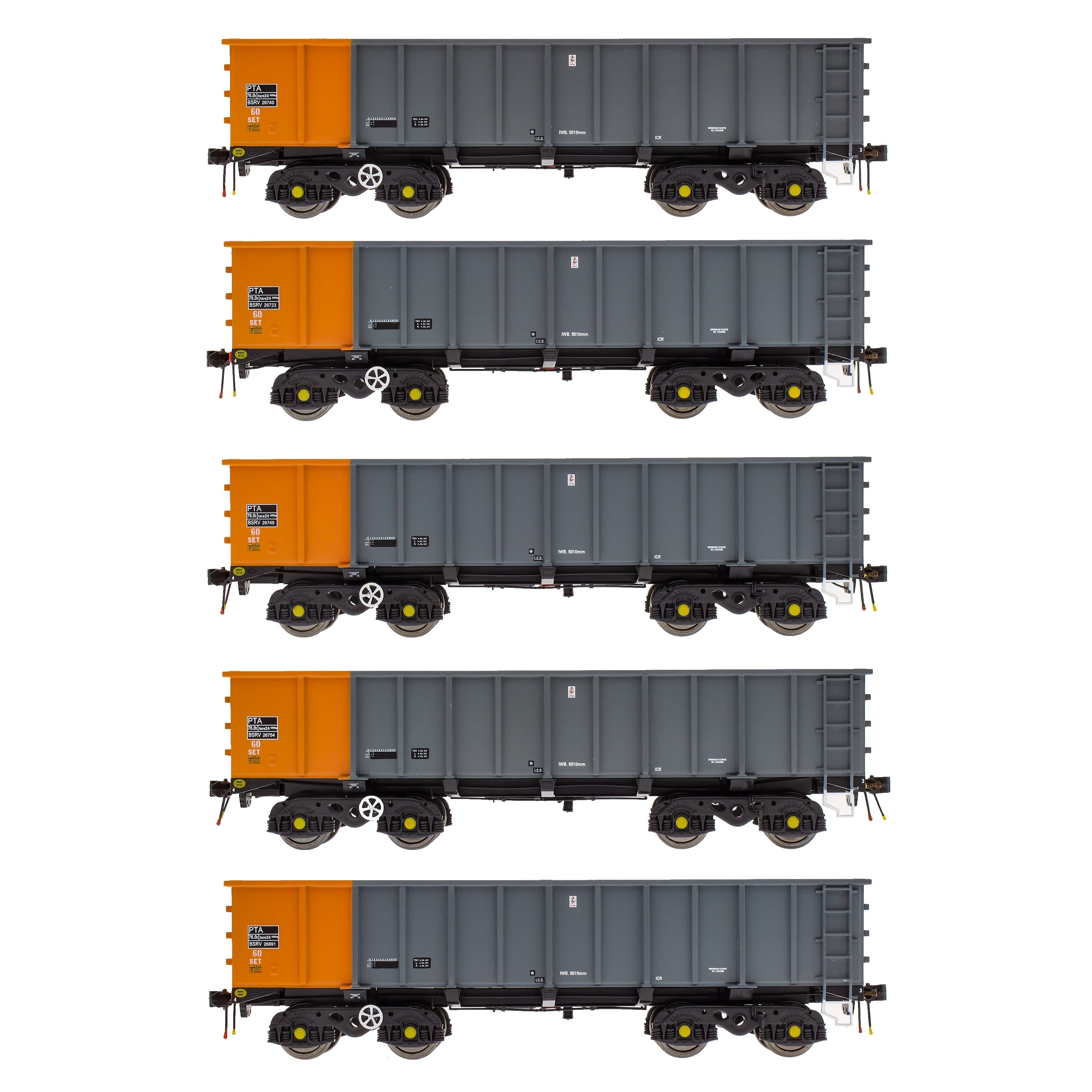 PTA/JUA Bogie Kippler Pack - British Steel Grey & Orange (Innen)