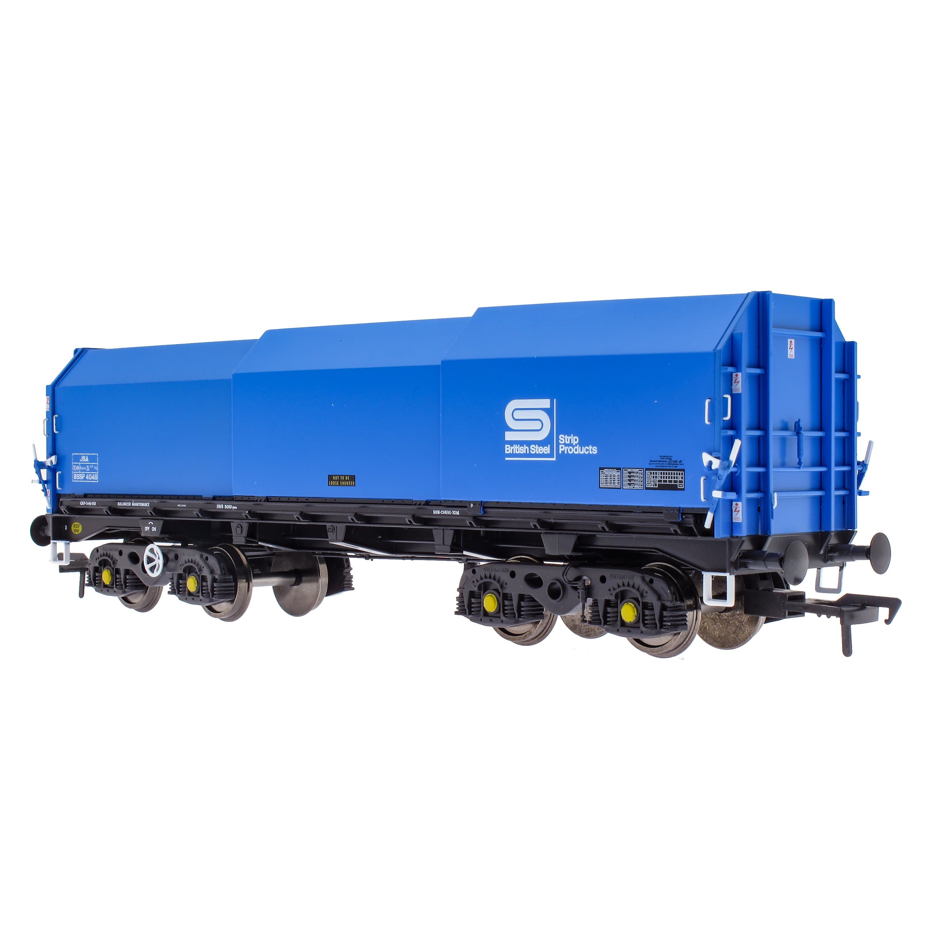 JSA Bogie Planwagen aus Stahl, Doppelpack – British Steel 2
