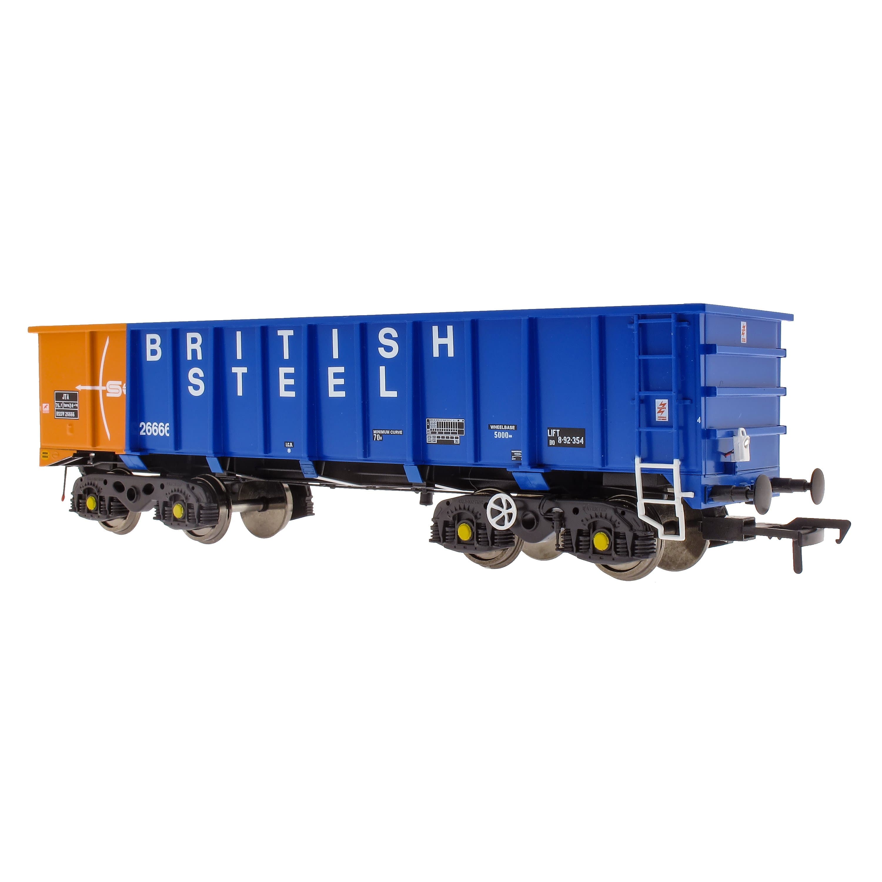 PTA/JTA+JUA Bogie Tippler Pack – British Steel Blue (außen)