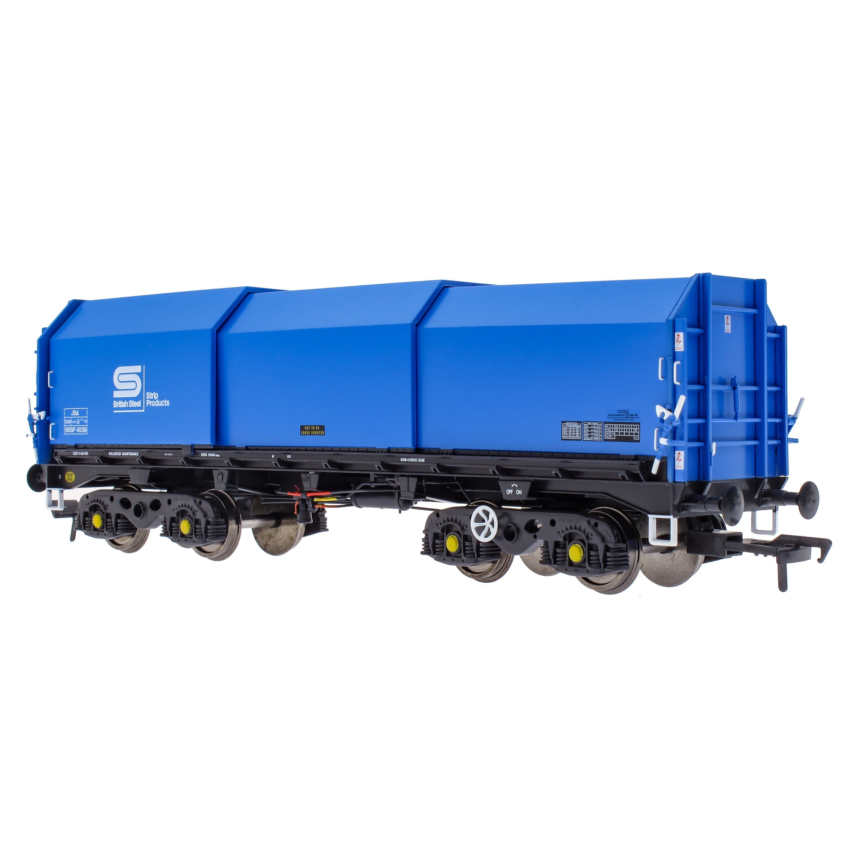 JSA Bogie Planwagen aus Stahl, Doppelpack – British Steel 2