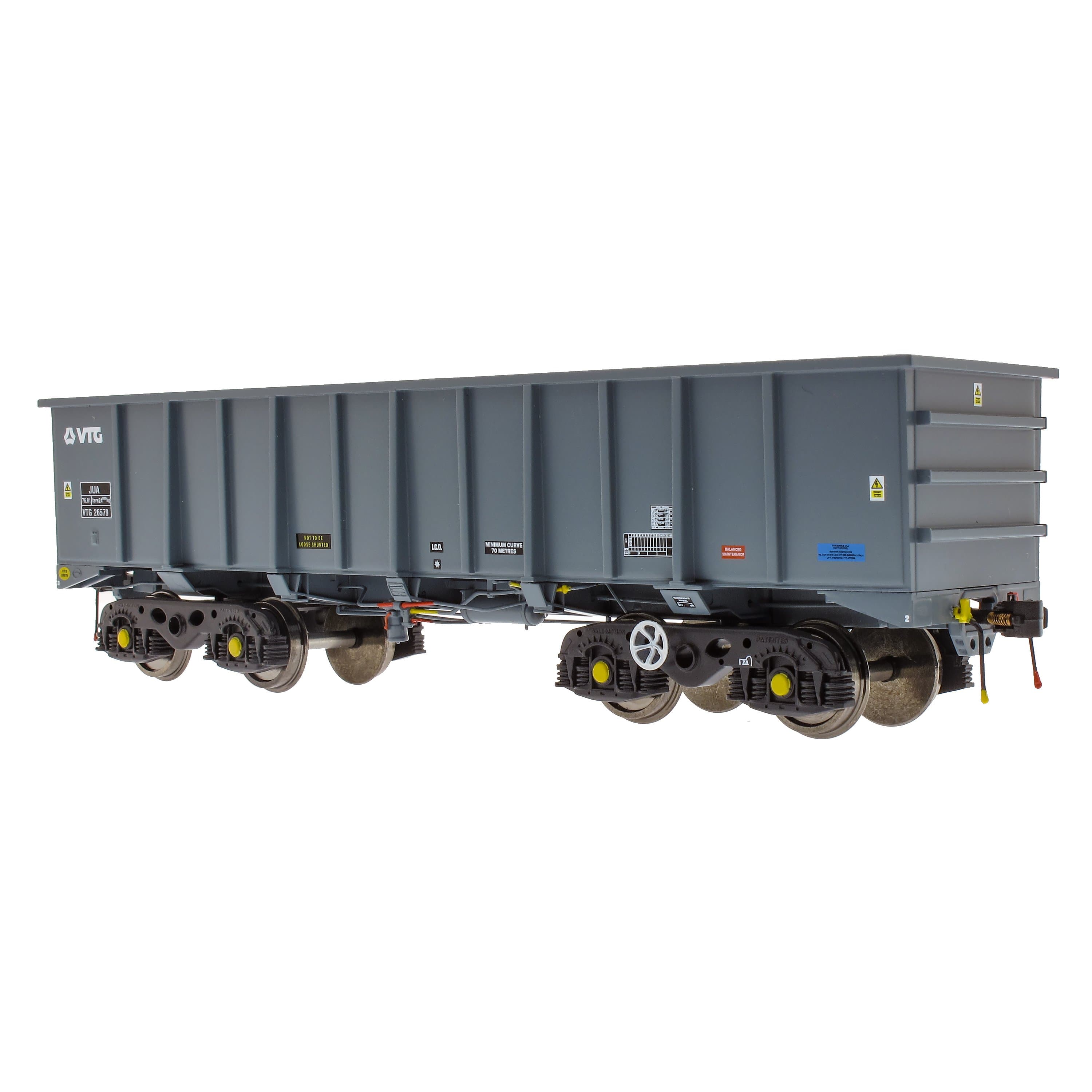PTA/JTA+JUA Bogie-Kipper-Paket – VTG-Grau – Außenpaket