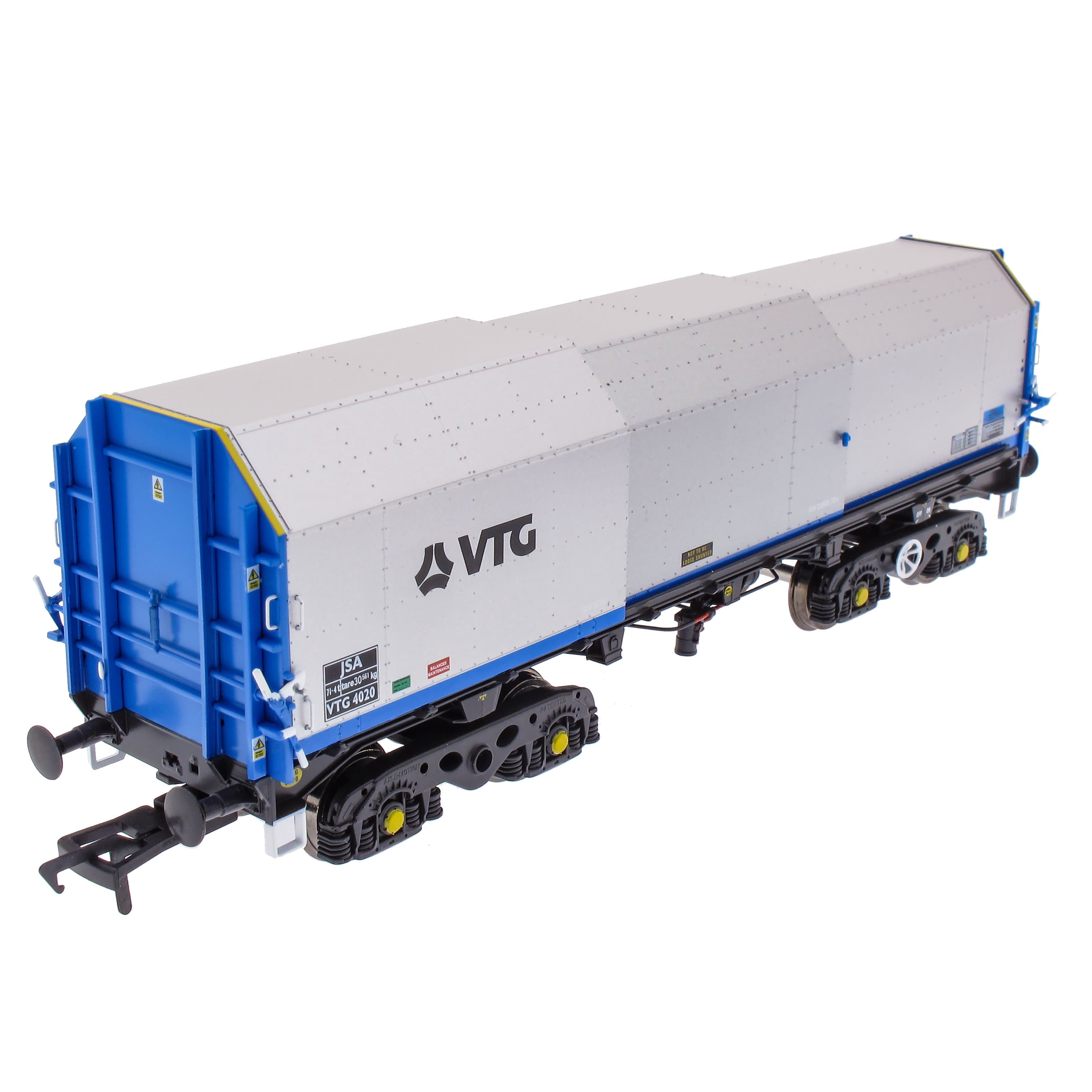 JSA Drehgestell-Planwagen aus Stahl, Doppelpack – VTG 1