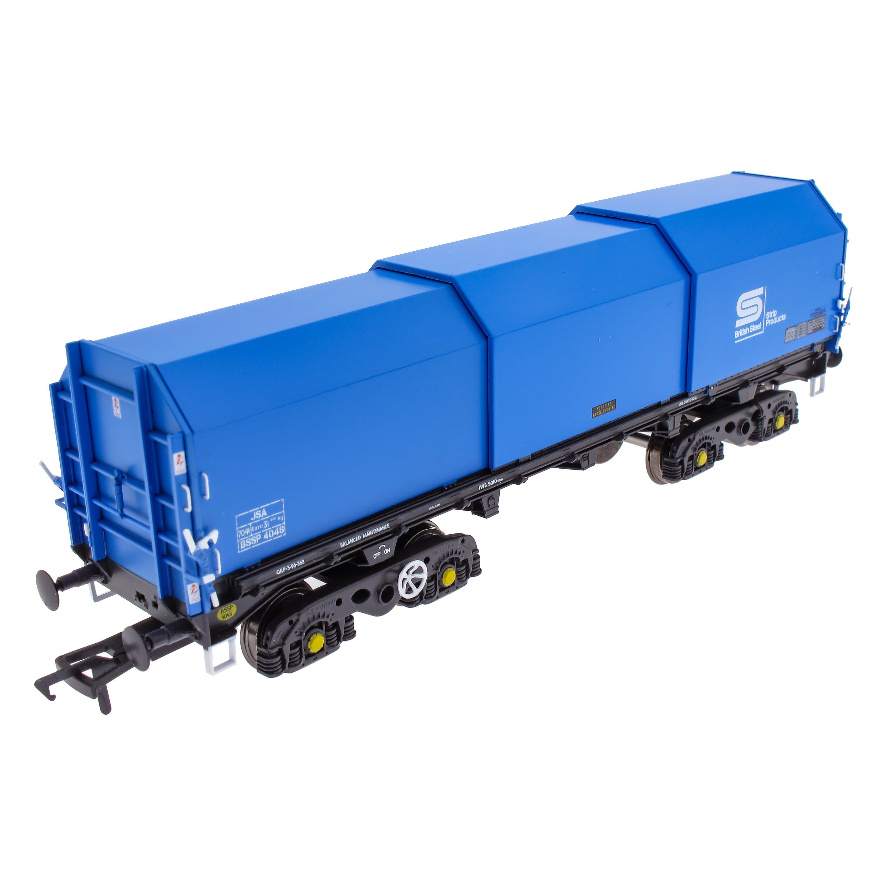 JSA Bogie Planwagen aus Stahl, Doppelpack – British Steel 2