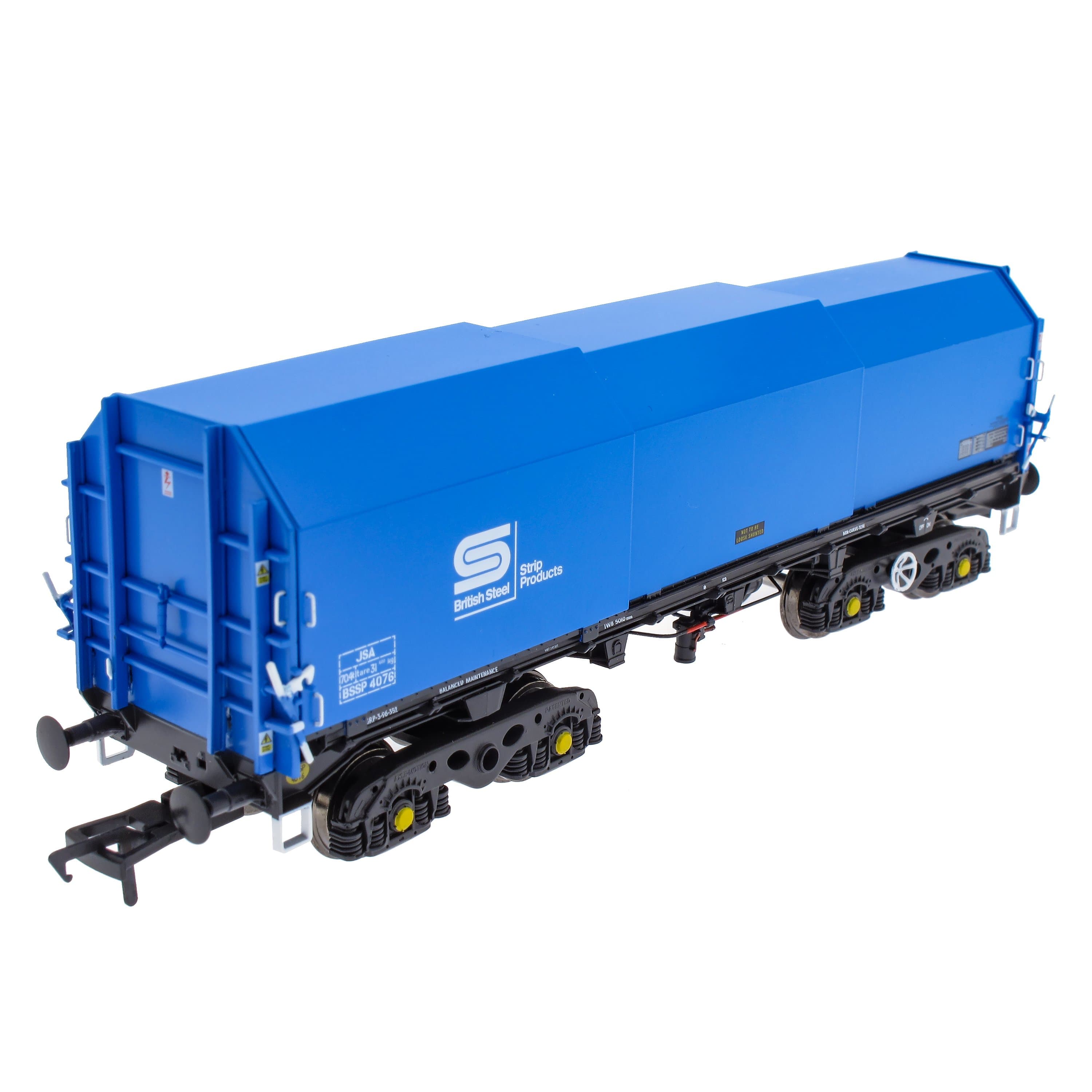 JSA Bogie Planenstahlwagen im Doppelpack – British Steel 3