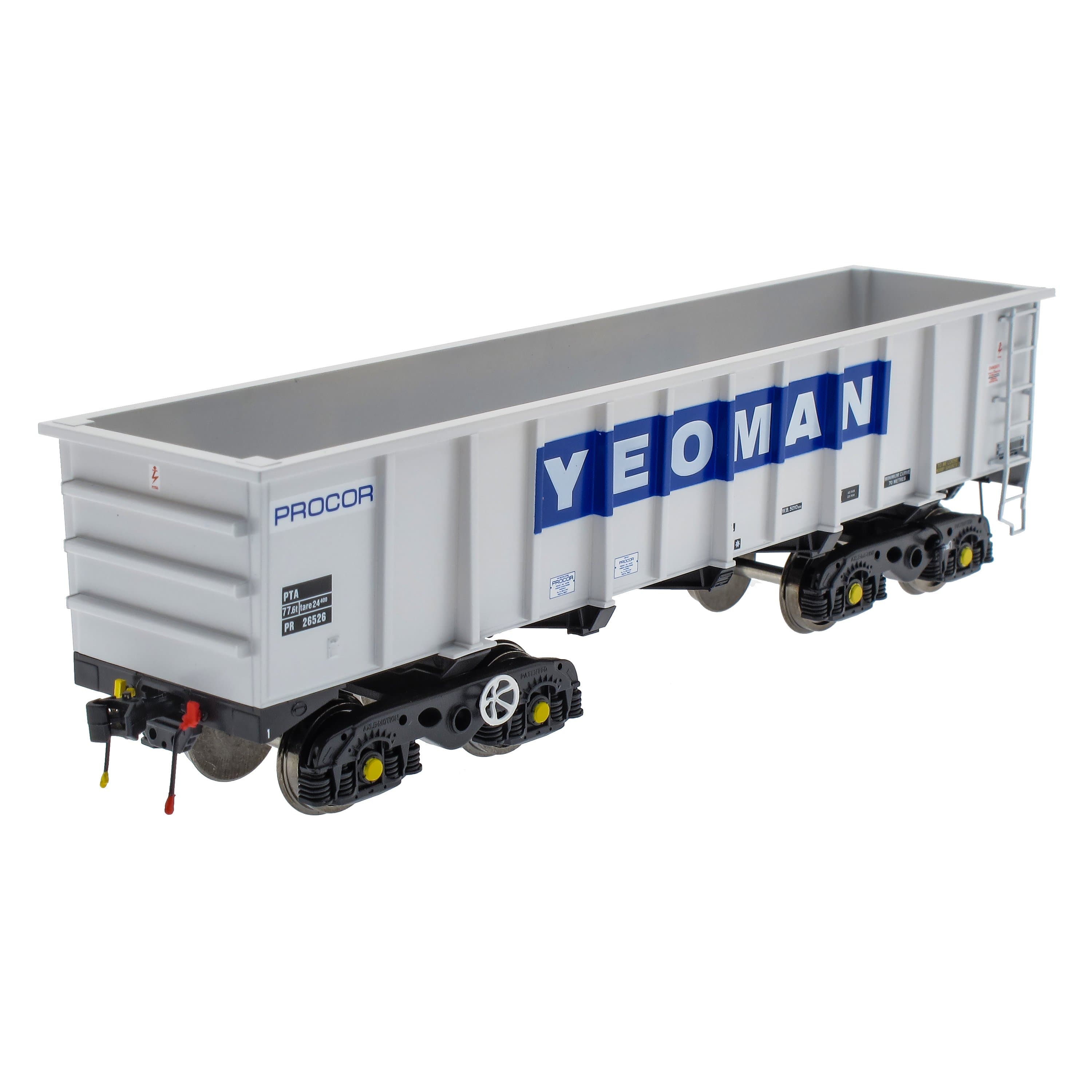 PTA/JUA Bogie Kipper Pack – Yeoman [Procor] Grau/Elfenbein – Innenpaket