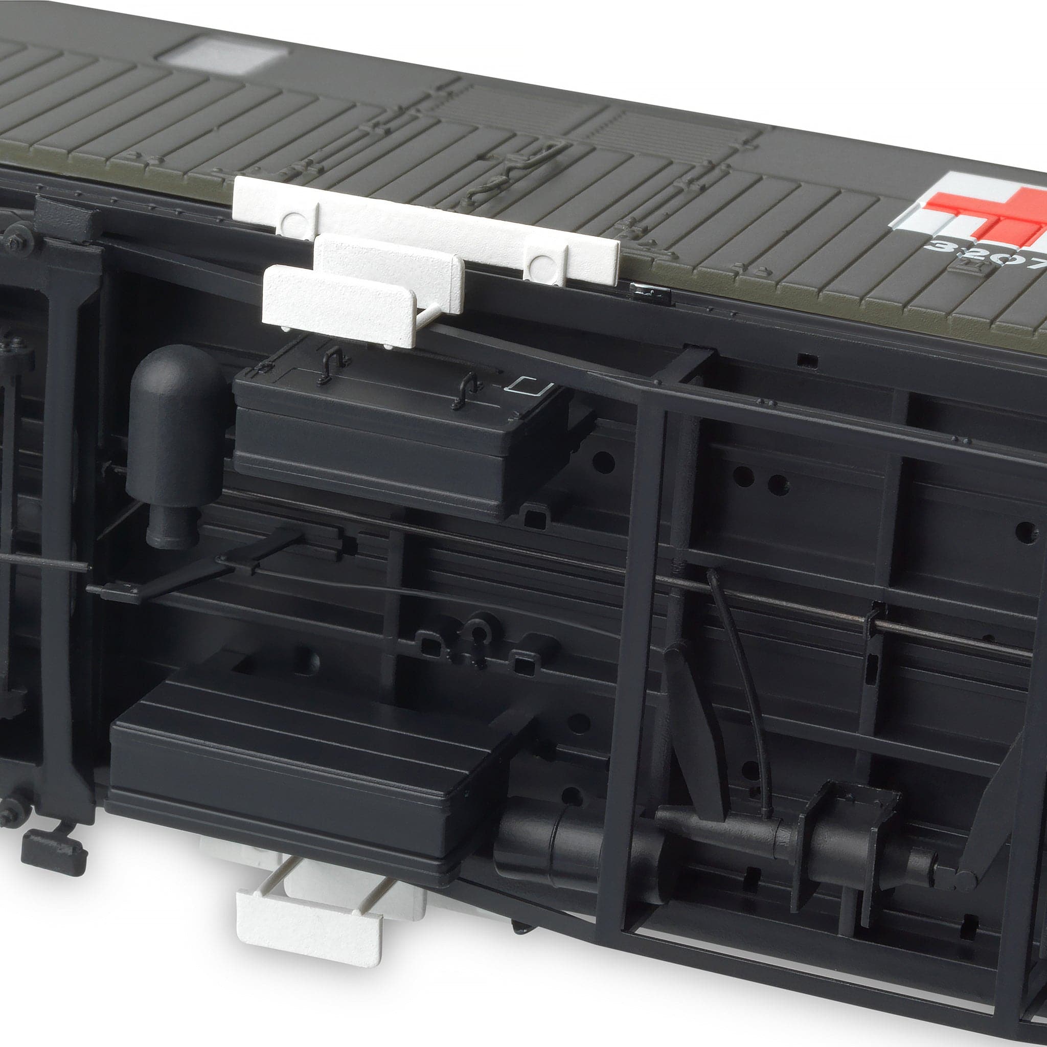 Siphon G – Ex-Dia. O.33 Overseas Ambulance Train Nr. 32 Stationswagen – Olivgrün (mit Rotem Kreuz): A5 3207