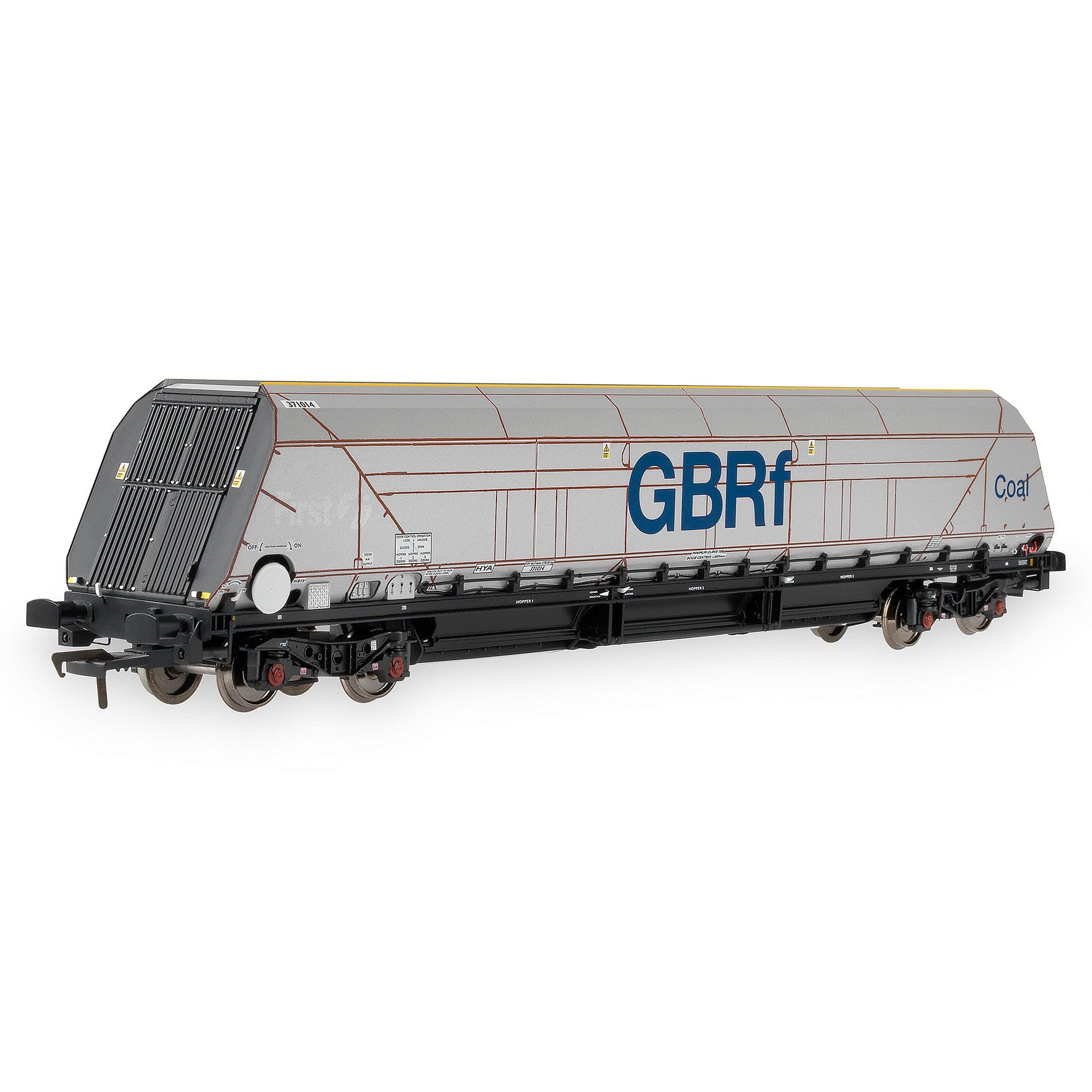 HYA Bogie Hopper Wagon – GBRf Coal Branding – Pack 1