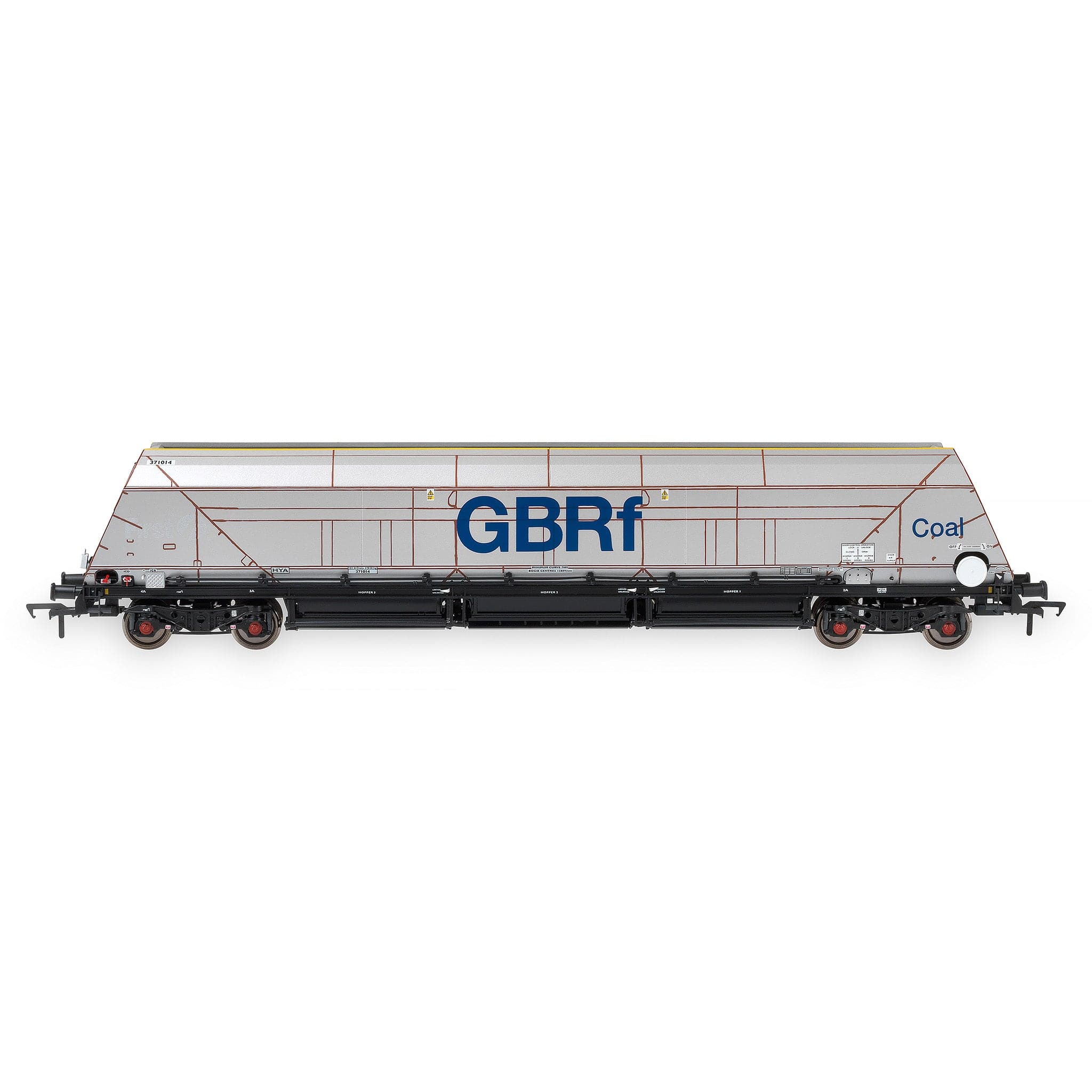 HYA Bogie Hopper Wagon – GBRf Coal Branding – Pack 1