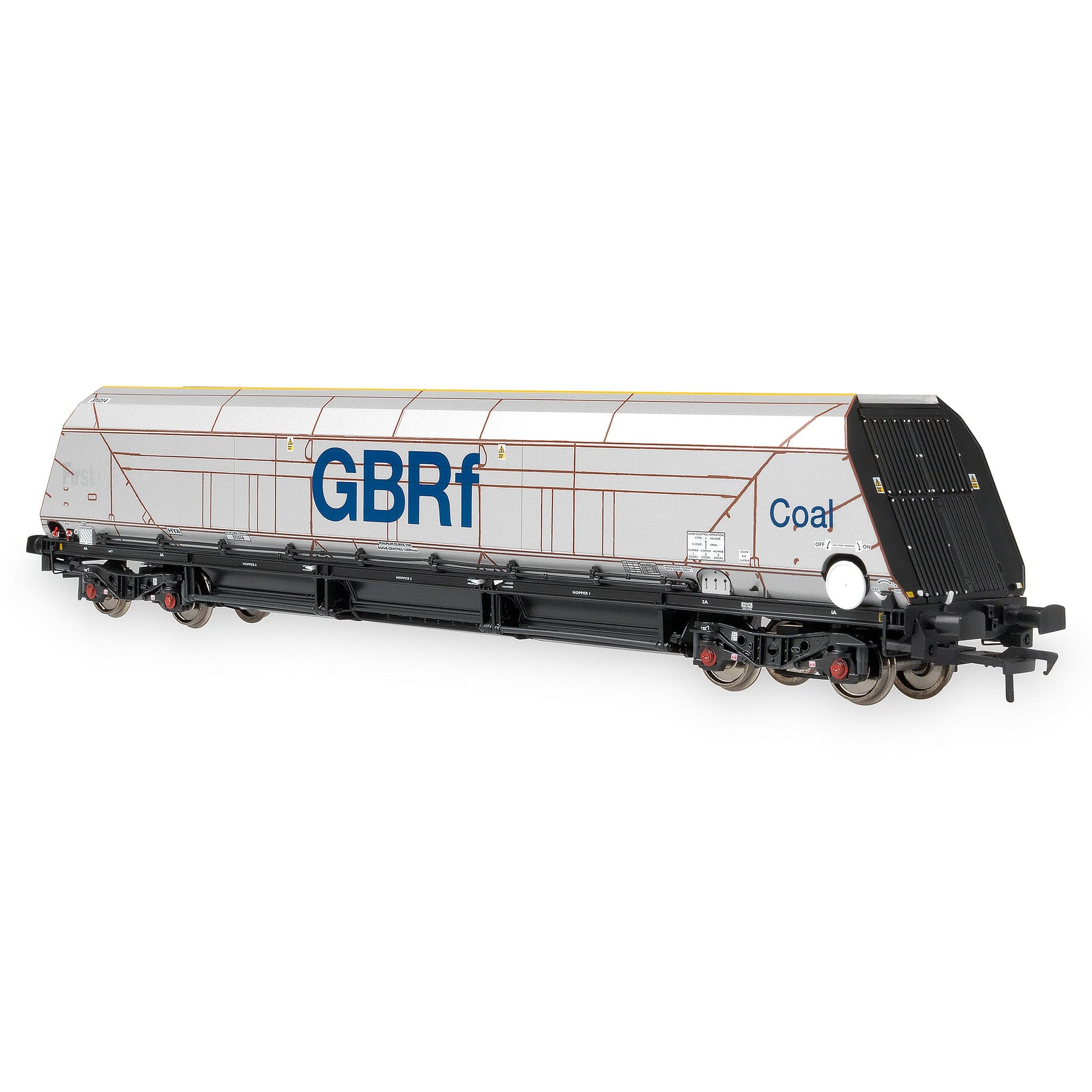 HYA Bogie Hopper Wagon – GBRf Coal Branding – Pack 1