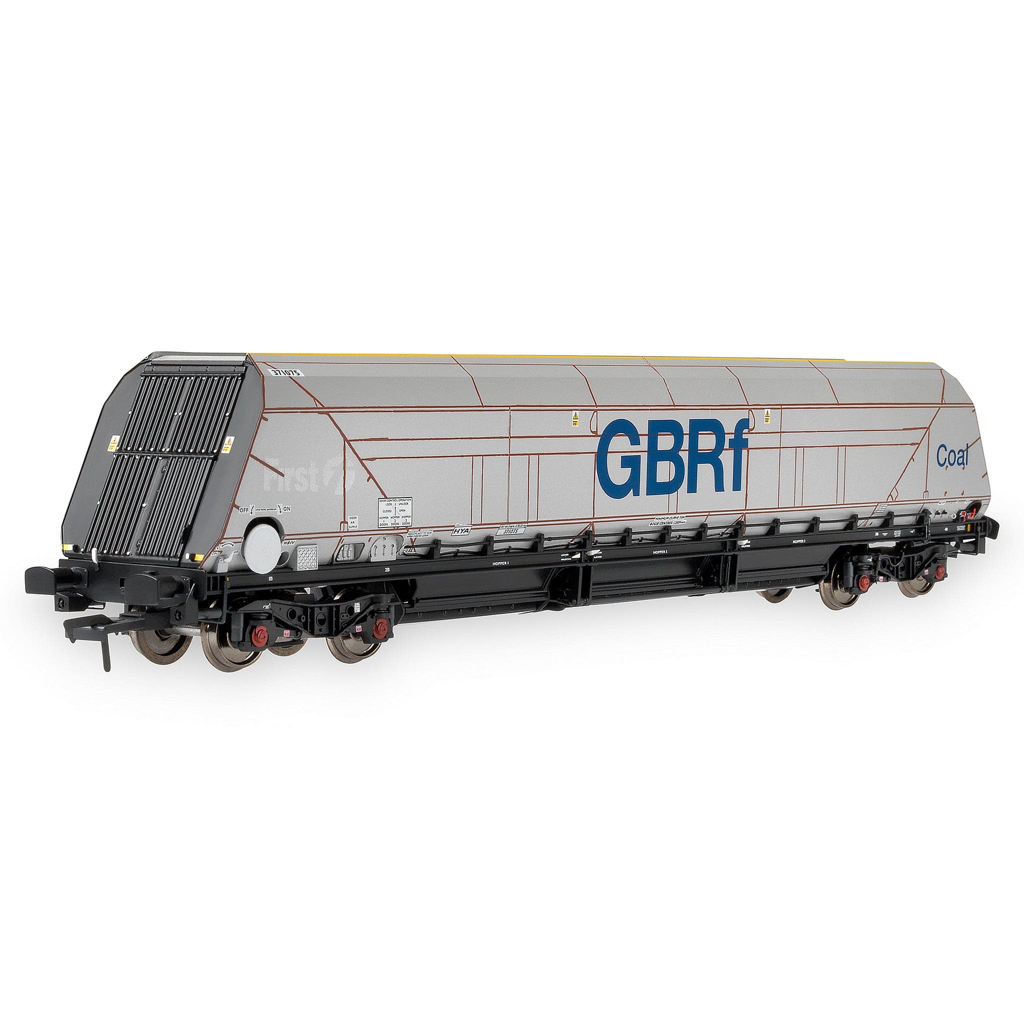 HYA Bogie Hopper Wagon – GBRf Coal Branding – Pack 1