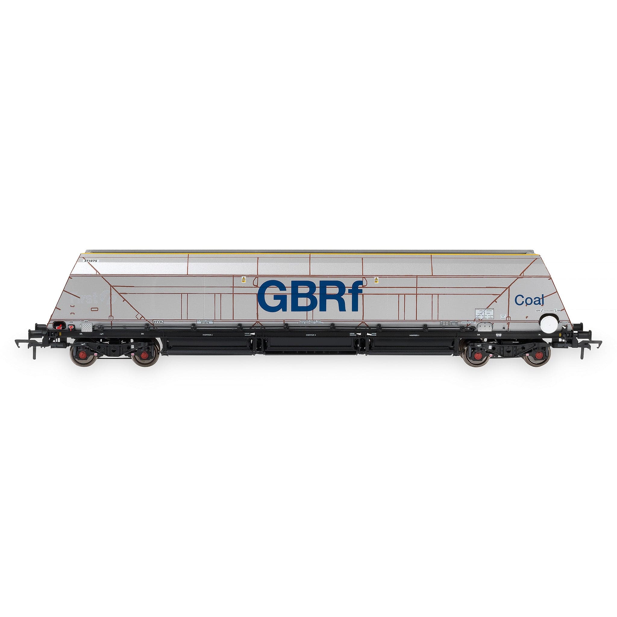HYA Bogie Hopper Wagon – GBRf Coal Branding – Pack 1