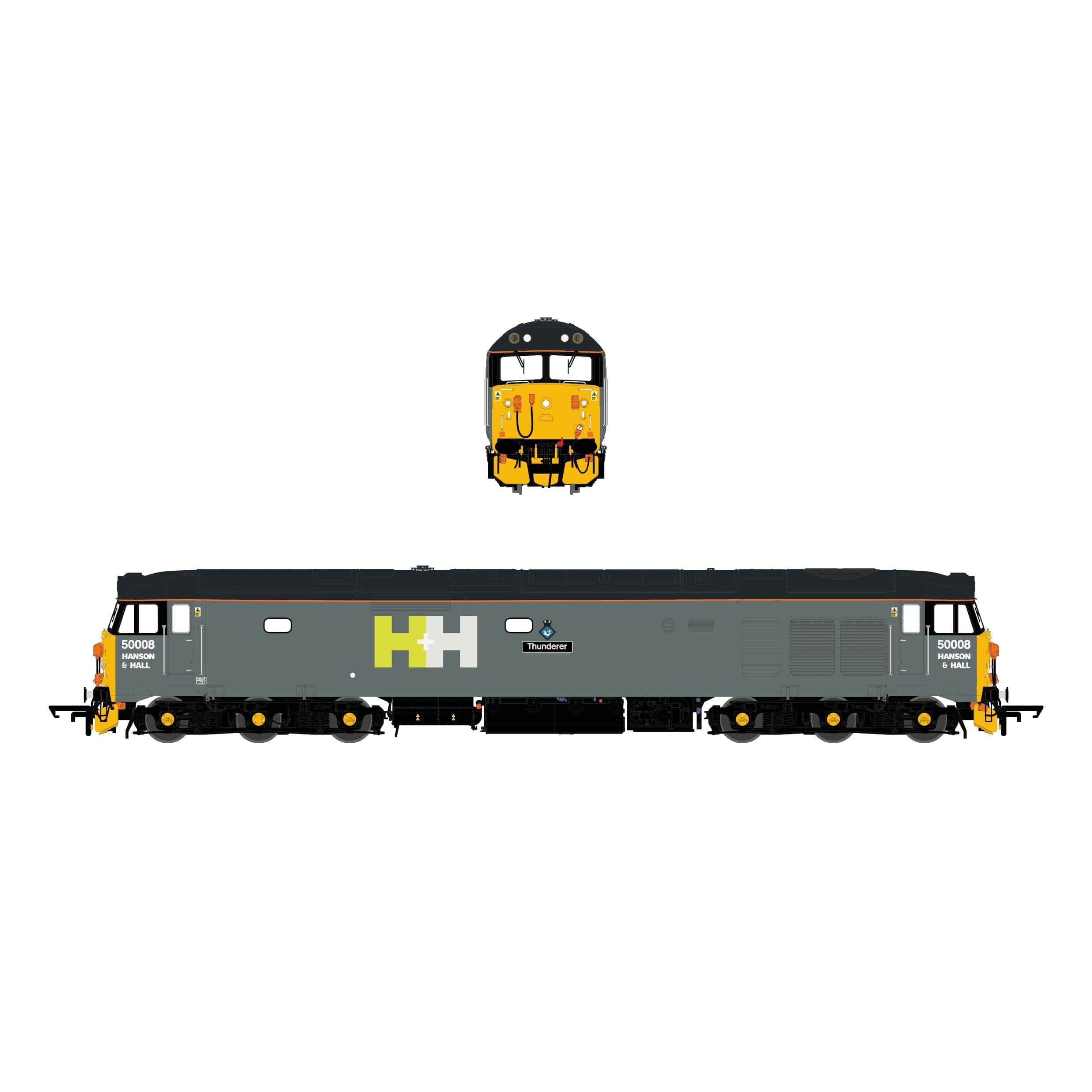 BR Class 50 – Hanson+Hall/Rail Adventure – 50008 „Thunderer“