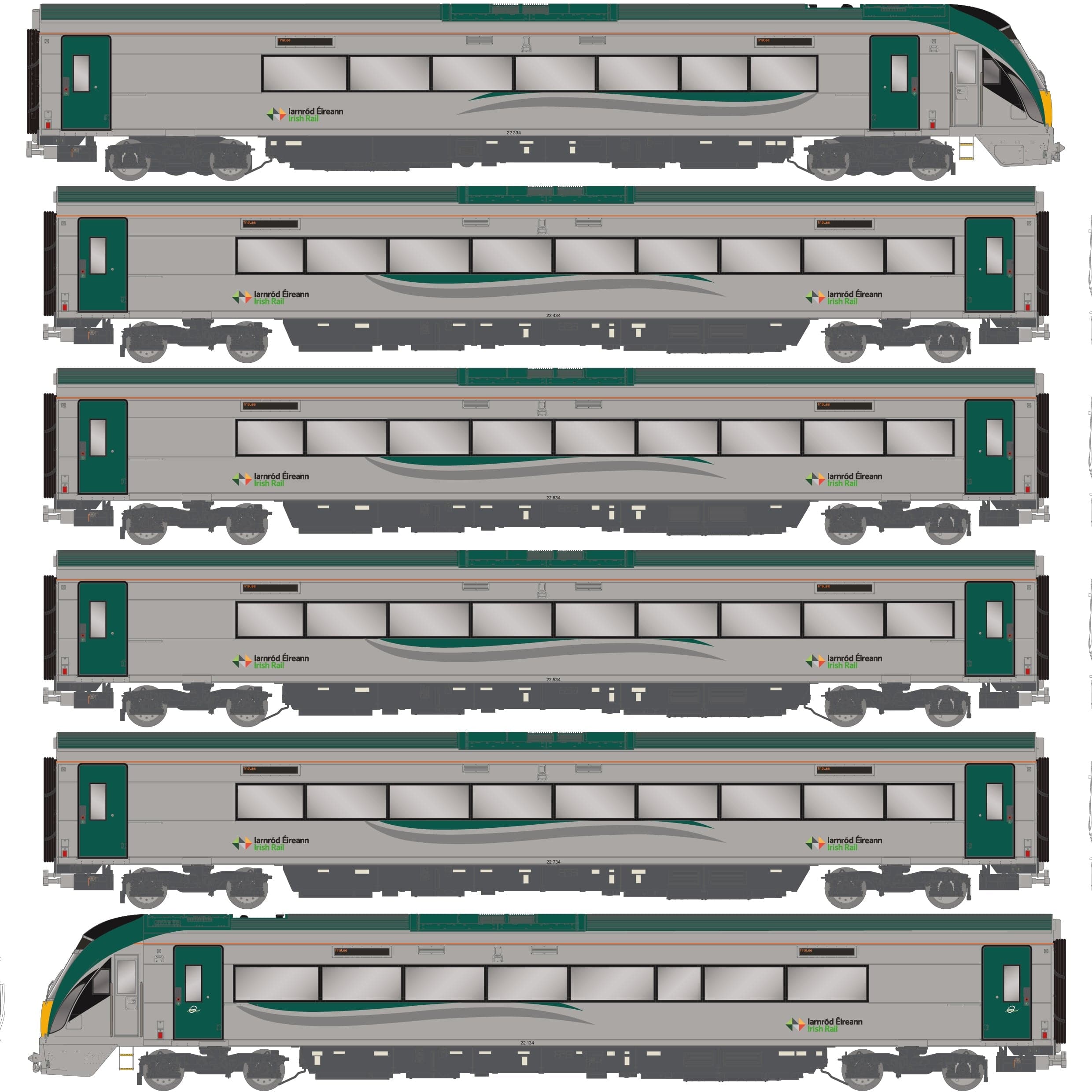 IE 22000 Klasse „ICR“ – 6 Wagen in IR-Lackierung nach 2013