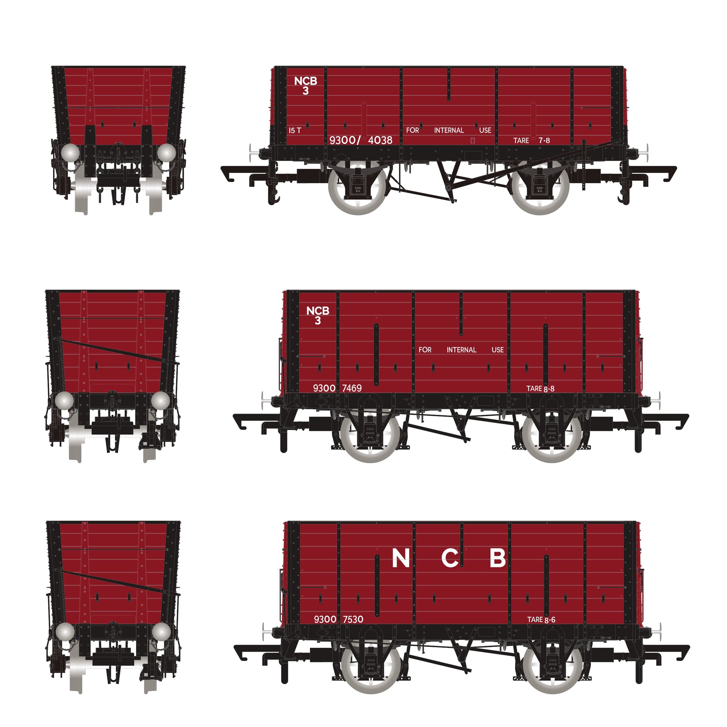 P7 Hopper – NCB Rot – Dreierpack