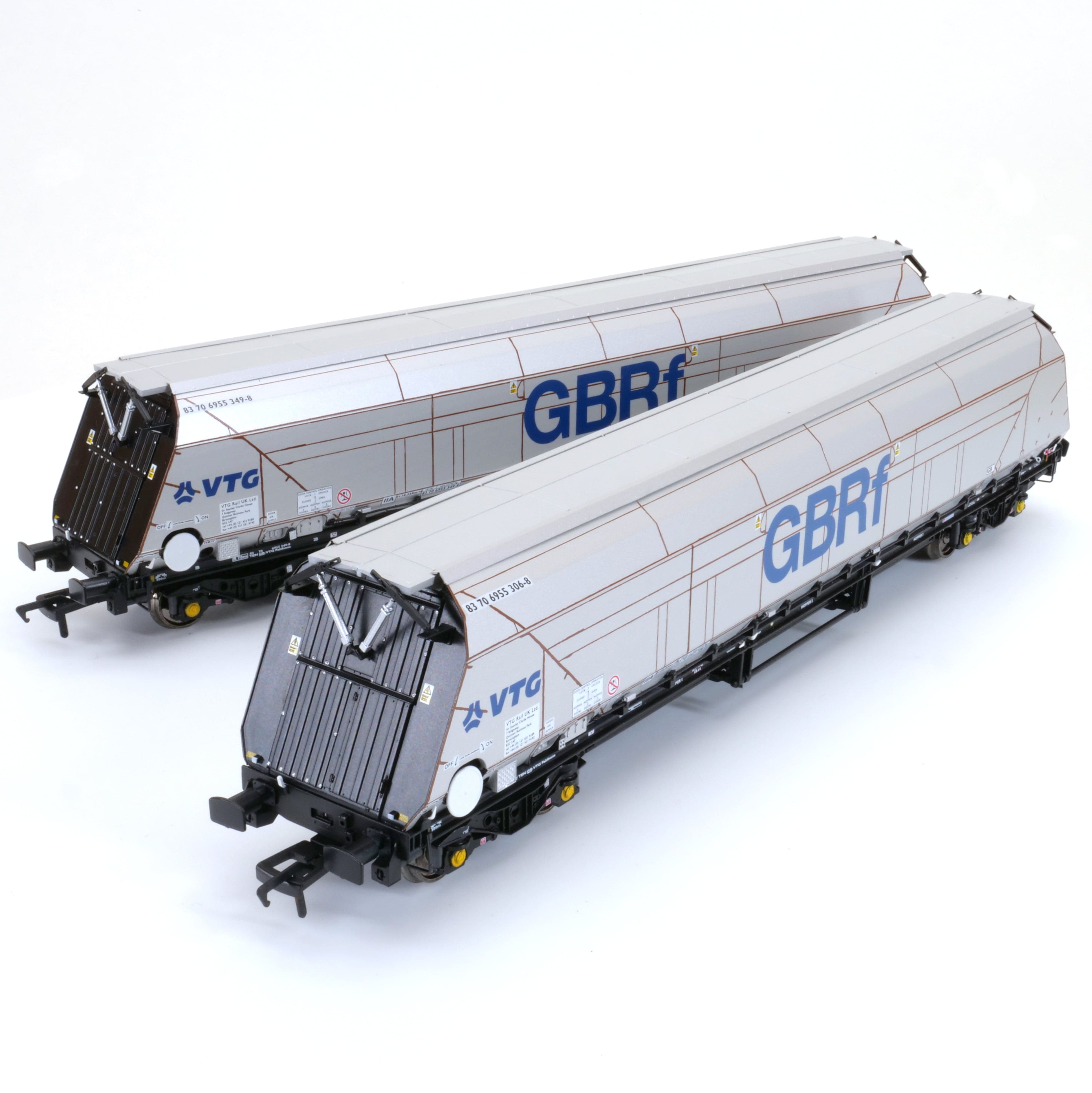 IIA Biomass Bogie Hopper Wagon - GBRf/VTG - Pack 4