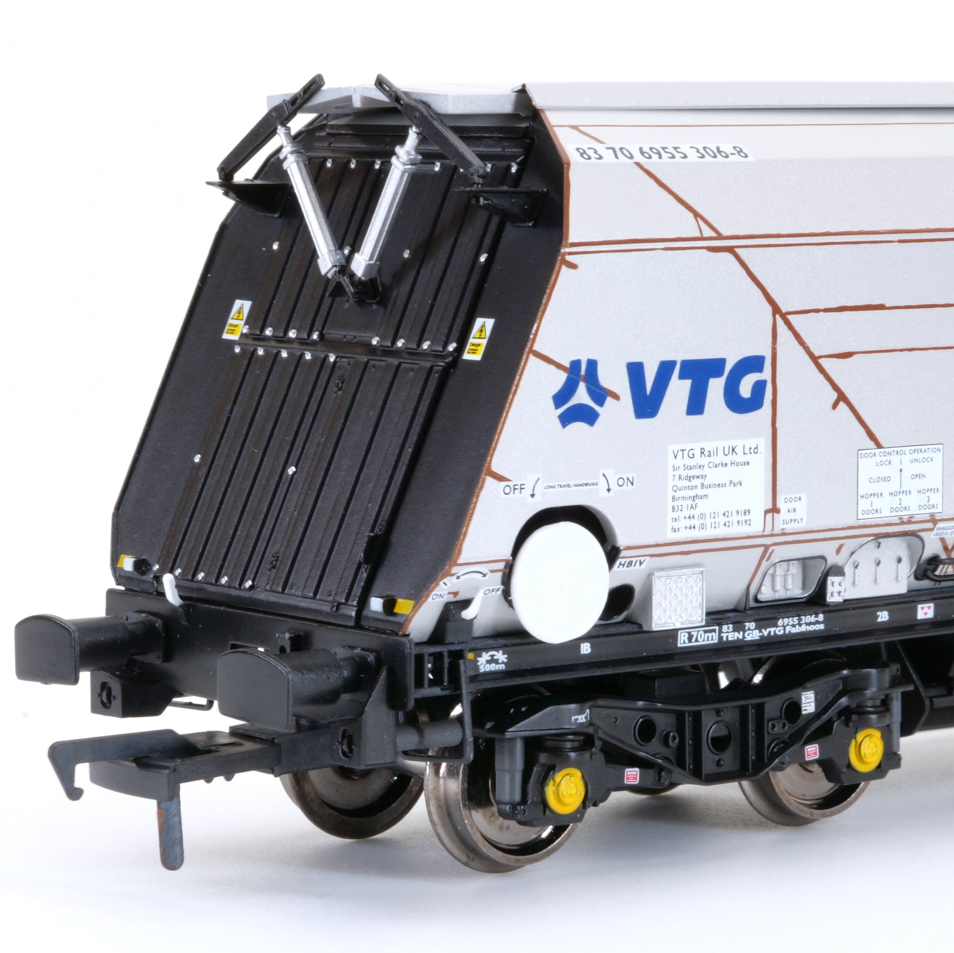 IIA Biomass Bogie Hopper Wagon - GBRf/VTG - Pack 4