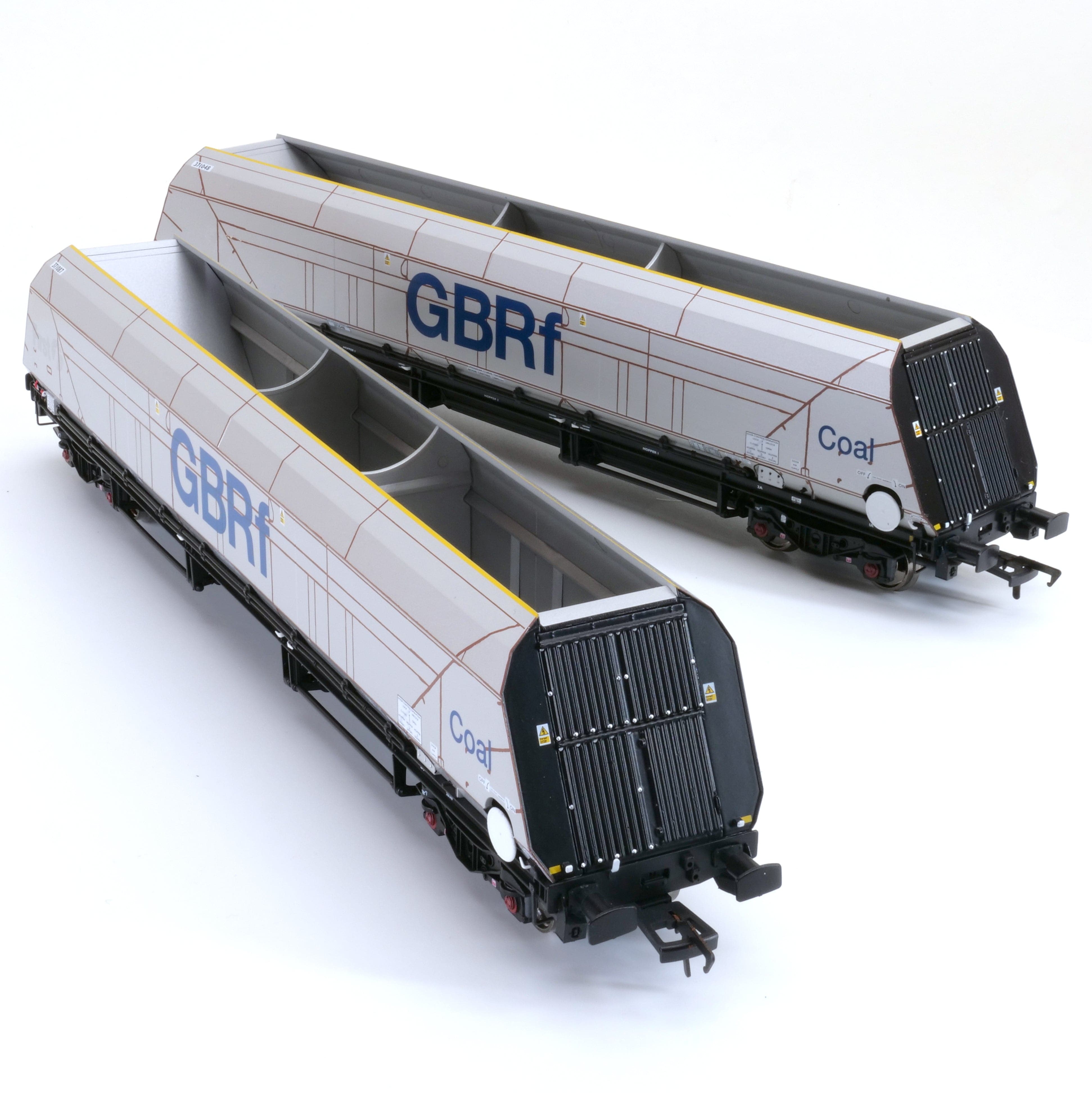 HYA Bogie Hopper Wagon – GBRf-Kohle-Branding – Pack 3