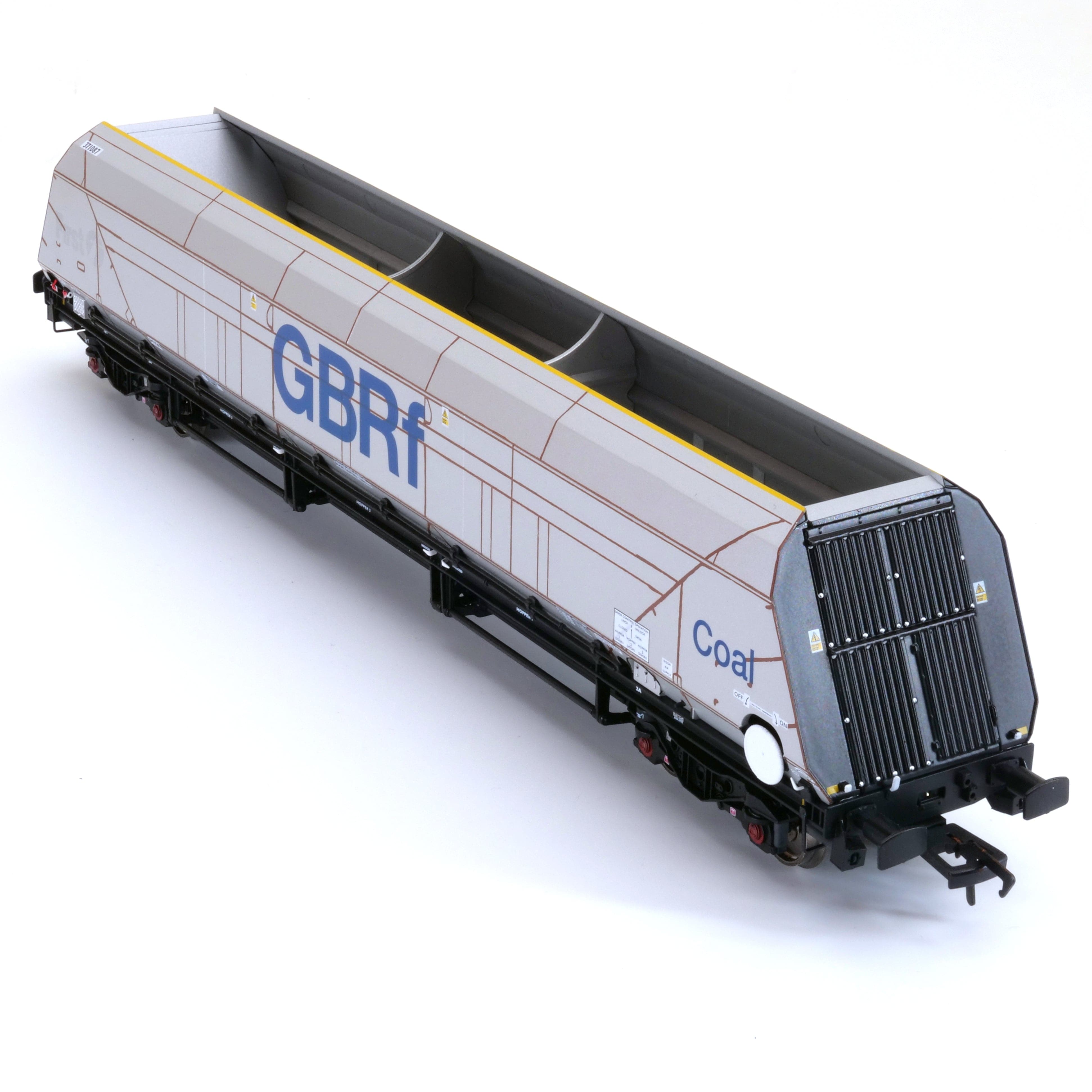 HYA Bogie Hopper Wagon – GBRf-Kohle-Branding – Pack 3