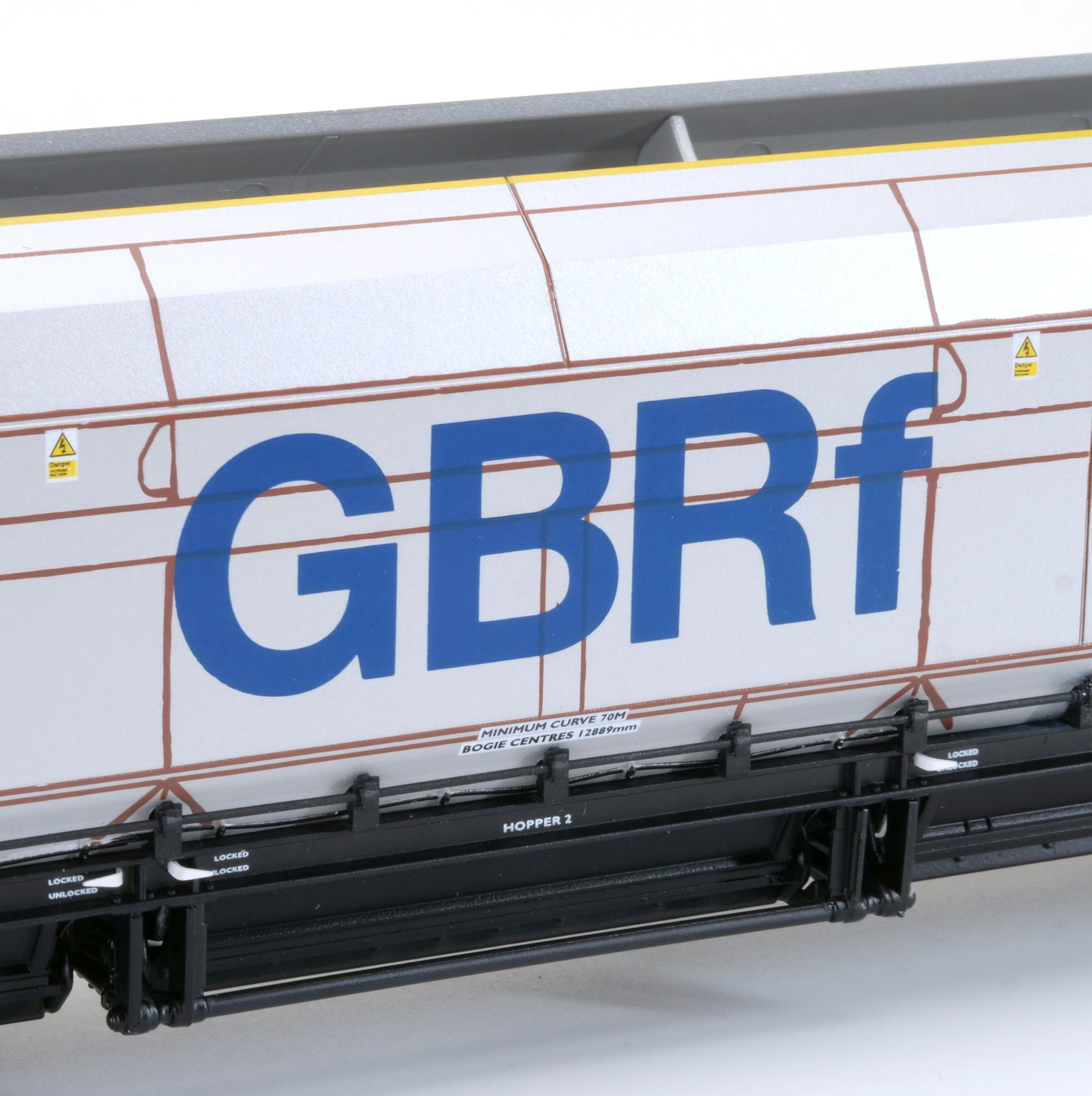 HYA Bogie Hopper Wagon – GBRf-Kohle-Branding – Pack 3