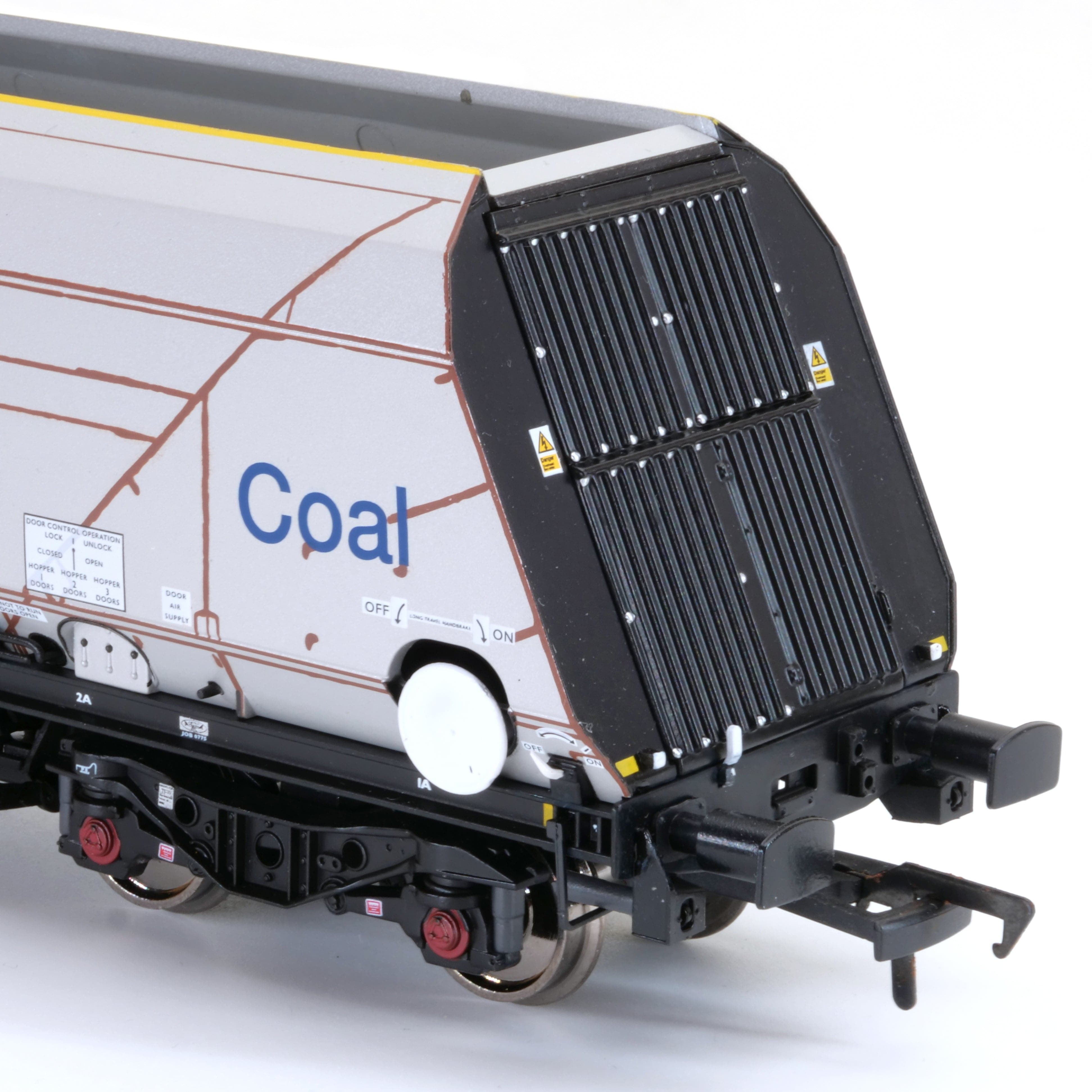 HYA Bogie Hopper Wagon – GBRf-Kohle-Branding – Pack 3