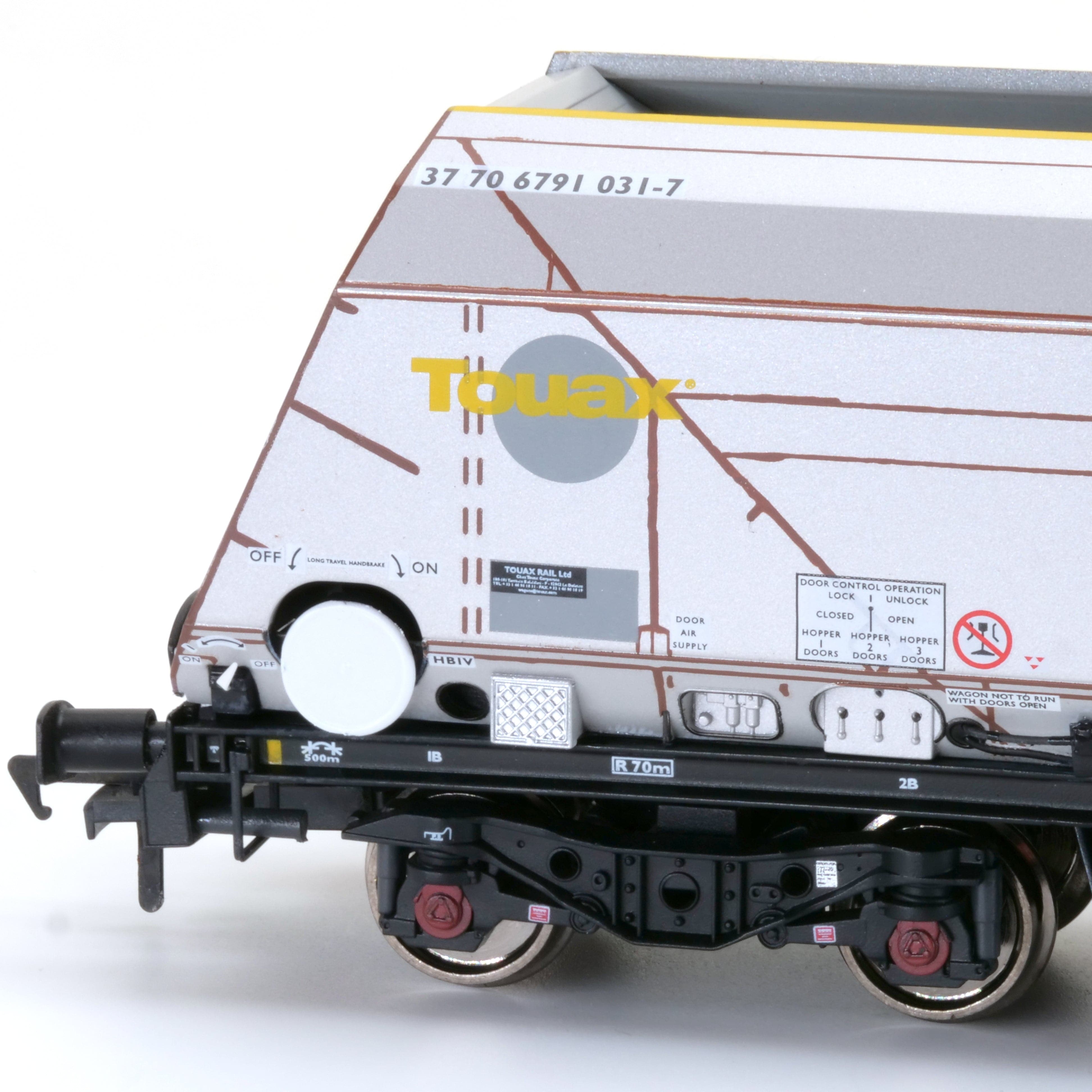 HYA Bogie Hopper Wagon – Unbemalter Touax – Pack 1