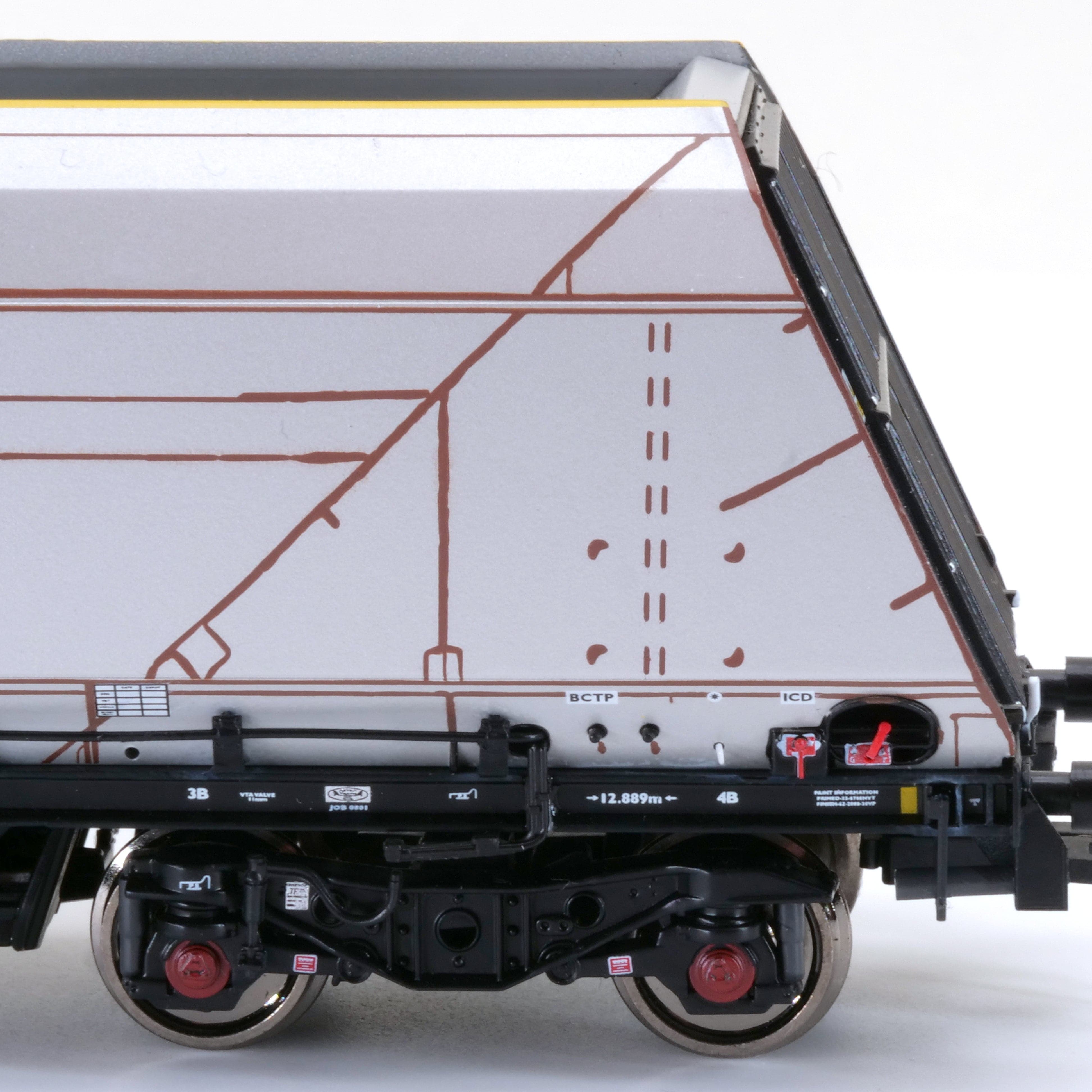 HYA Bogie Hopper Wagon – Unbemalter Touax – Pack 1