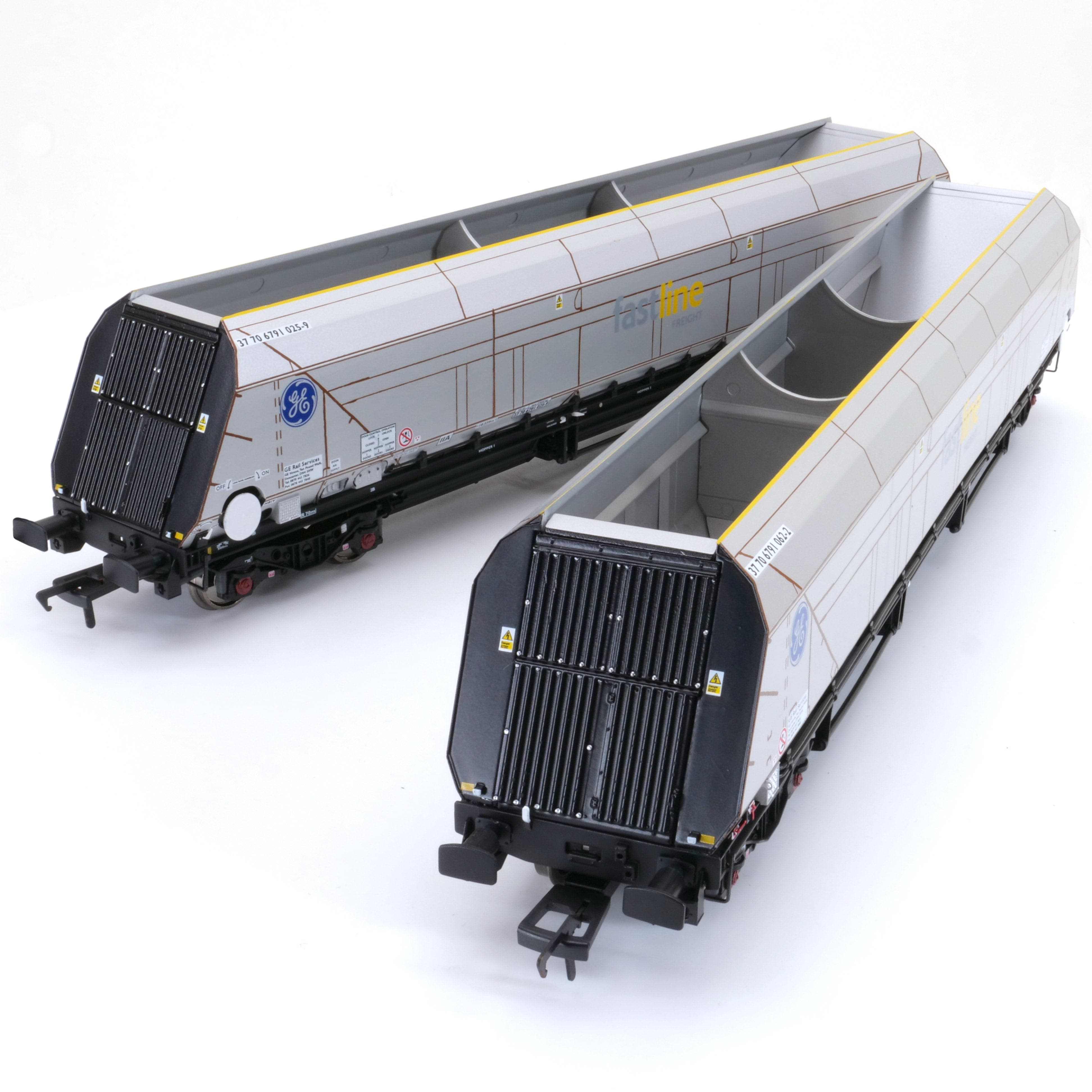 HYA Bogie Hopper Wagon – Fastline Freight/GE – Doppelpack 3