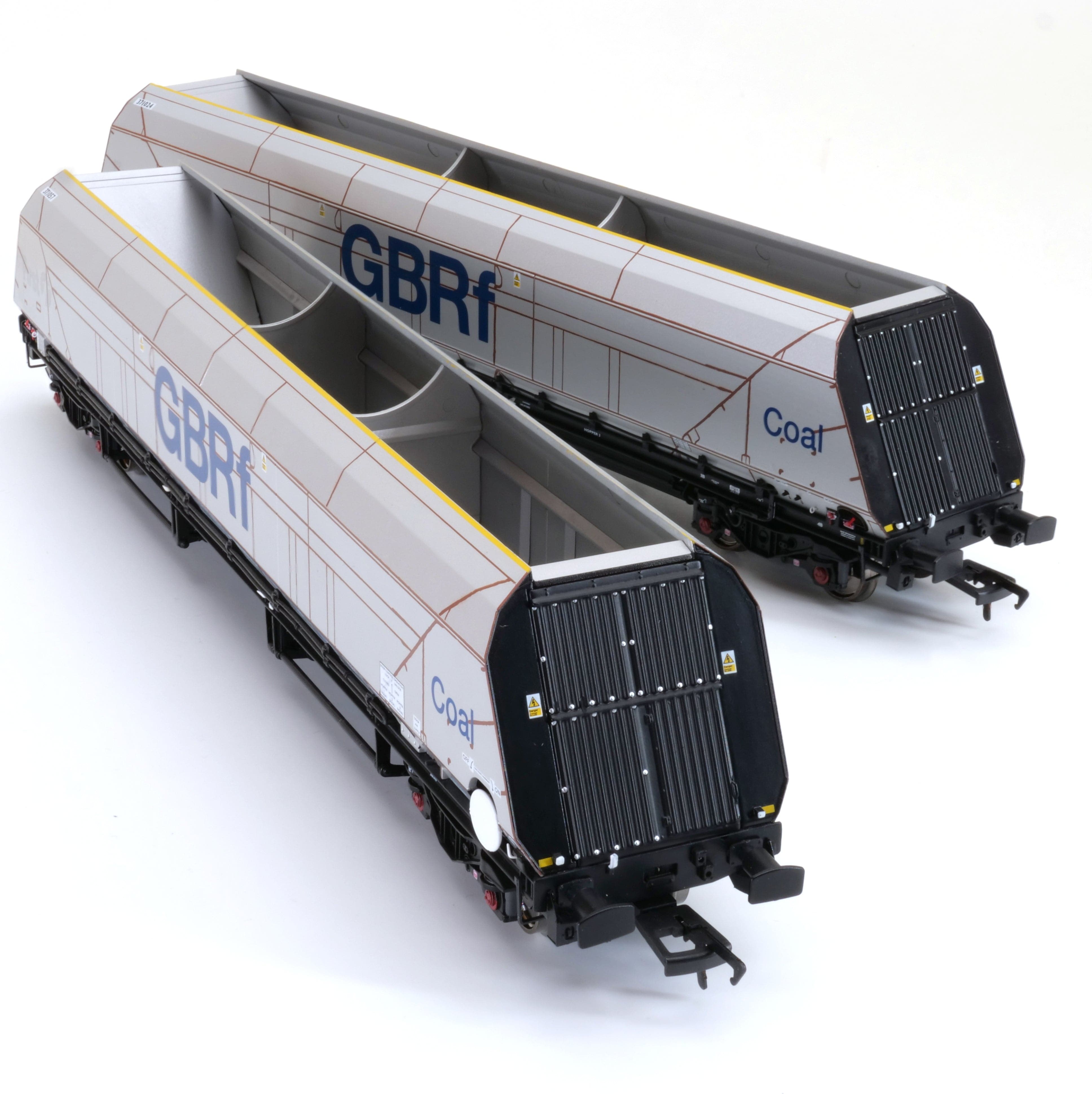 HYA Bogie Hopper Wagon – GBRf Coal Branding – Pack 2