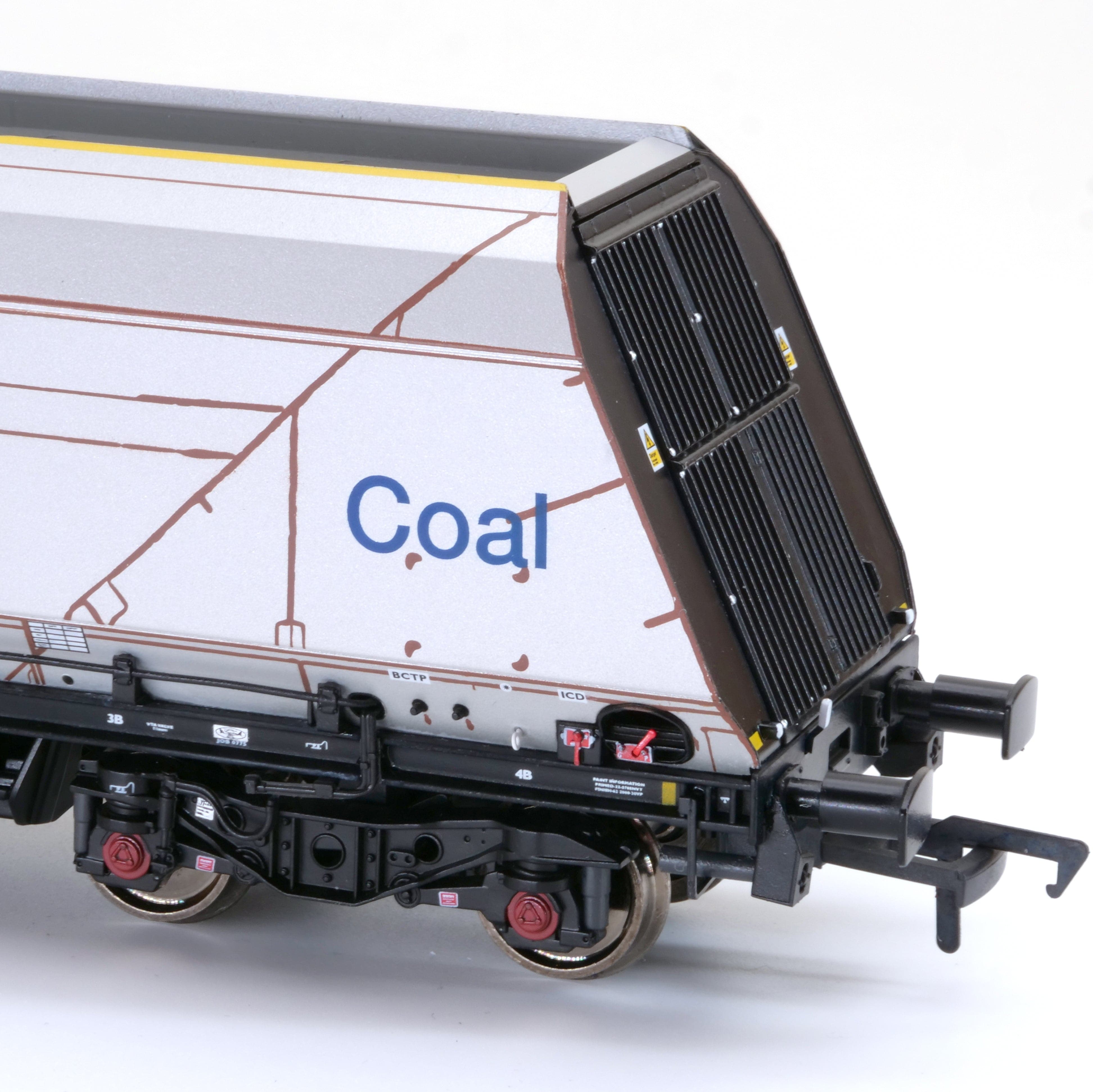 HYA Bogie Hopper Wagon – GBRf Coal Branding – Pack 2